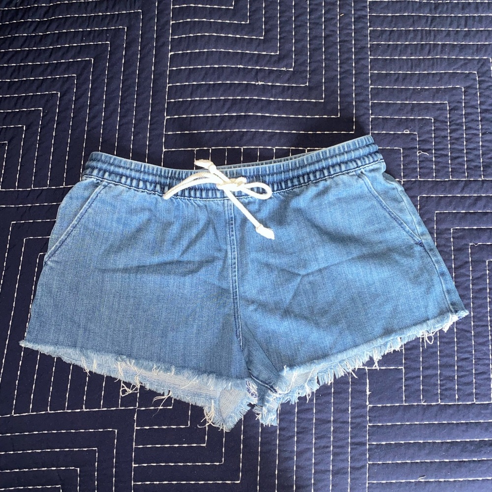 Aerie Tie Denim Shorts